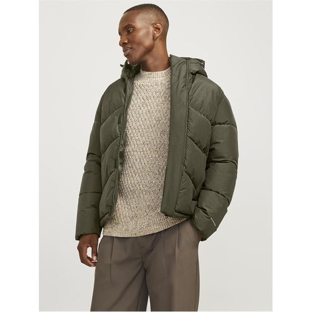 Jack and Jones World Puffer barbati oliv bleumarin