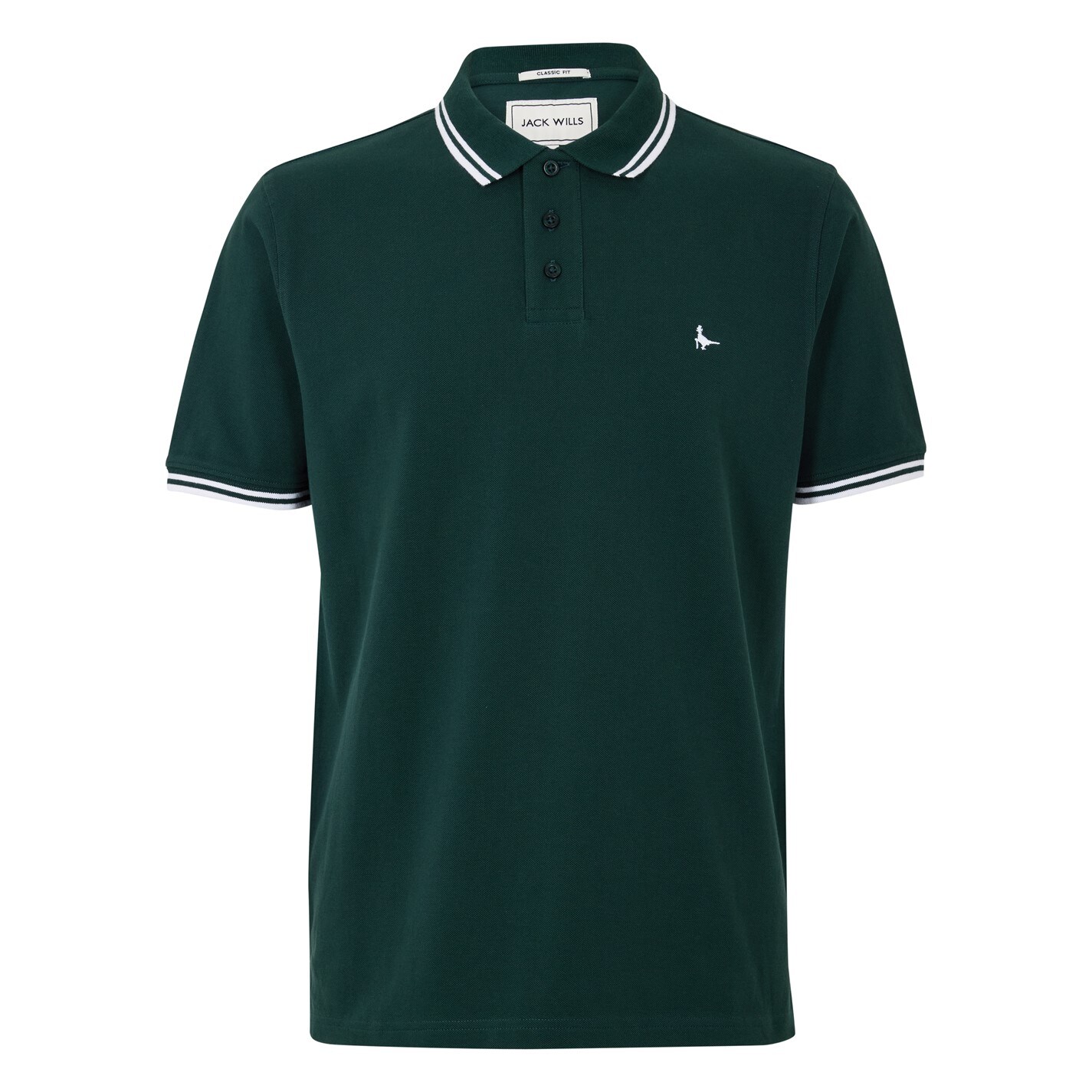 Jack Wills Edgeware Tipped Polo verde