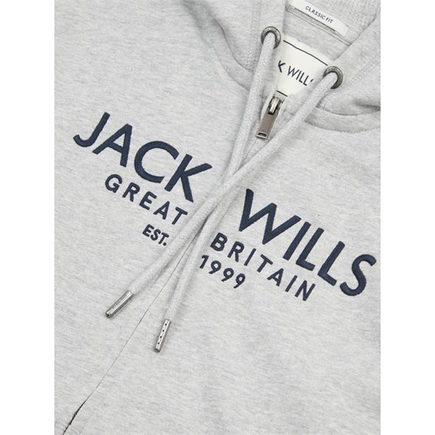 Jack Wills Grph BB Z Hdy pentru barbati albastru gri