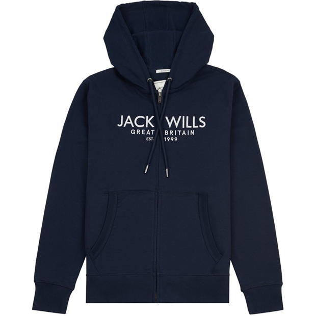 Jack Wills Grph BB Z Hdy pentru barbati albastru inchis bleumarin