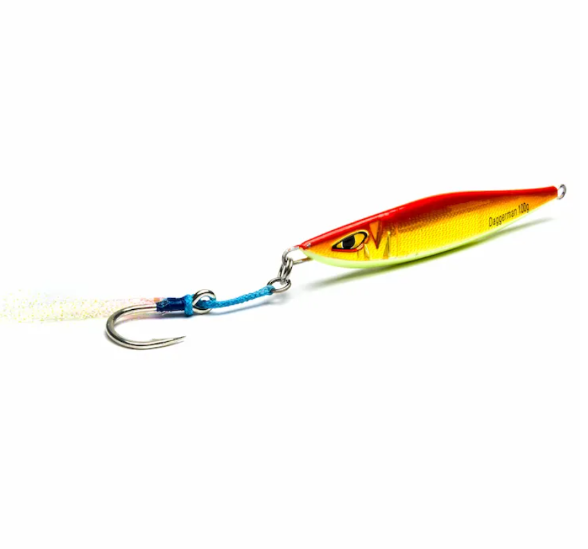 JIG DAGGERMAN portocaliu GOLD 100G 20MM MUSTAD