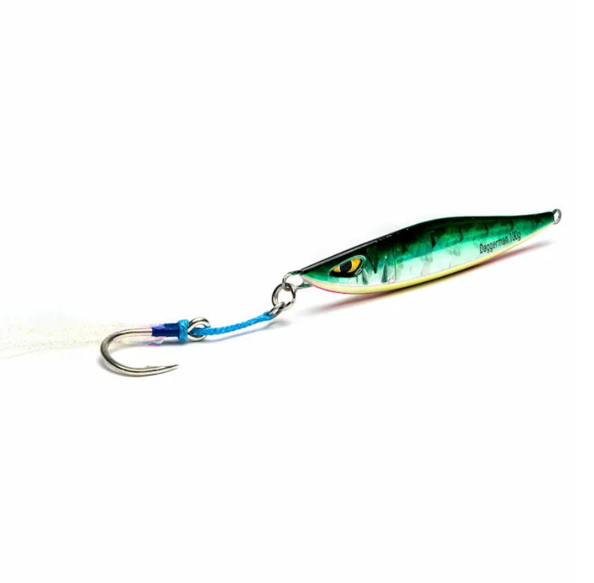 JIG DAGGERMAN verde MACKEREL 100G 20MM MUSTAD