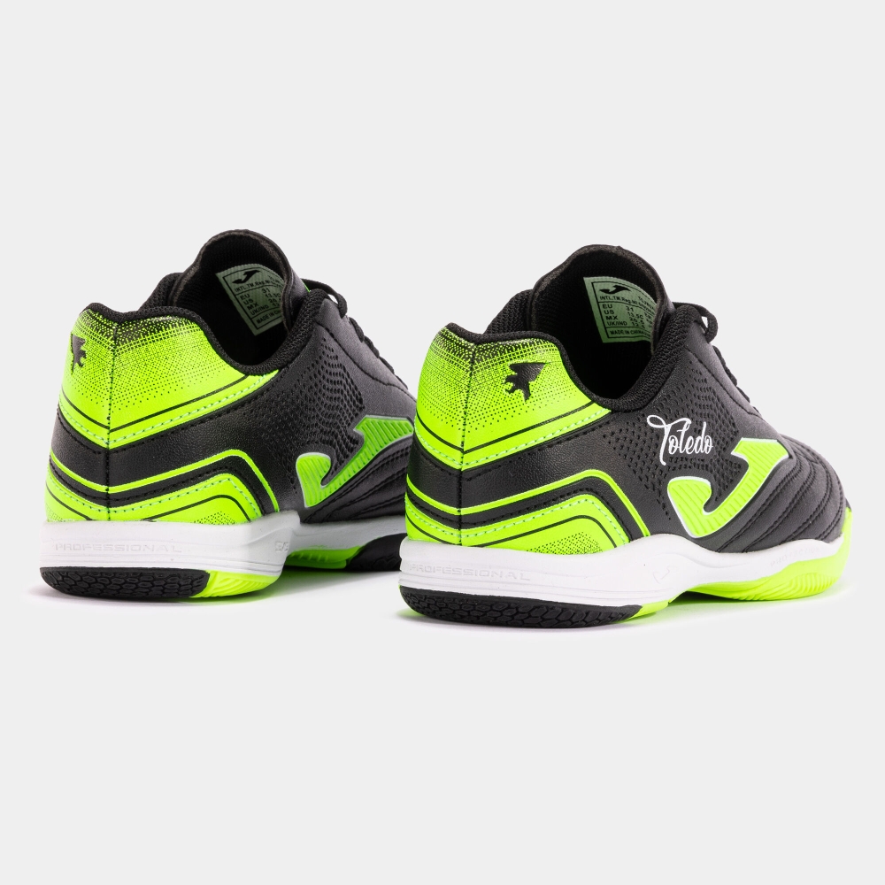 Joma Toledo 2491 negru verde Fluor Indoor copii fosforescent