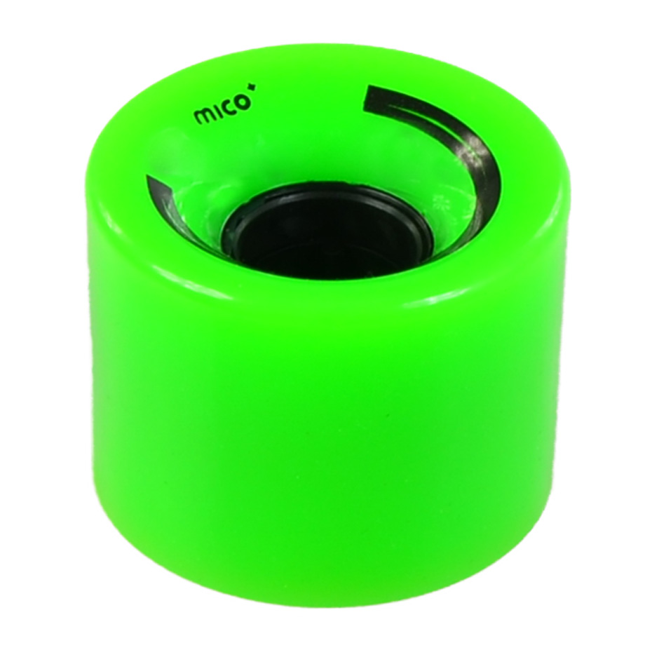 Set 4 Roti pentru skateboard plastic 60x45mm verde Mico