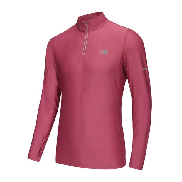 Karrimor cu maneca lunga quarter cu fermoar pentru Femei roz violet