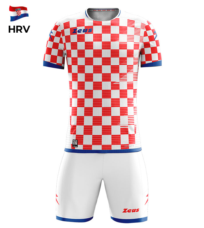 KIT Cupa Mondiala de Fotbal Zeus alb rosu