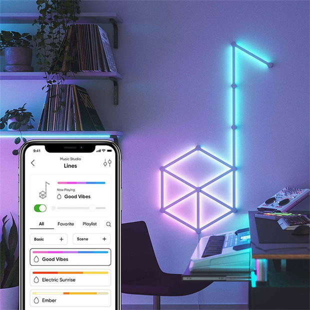 Kit incepatori Nanoleaf Nanoleaf Lines - 15 Light Lines multicolor format and universal