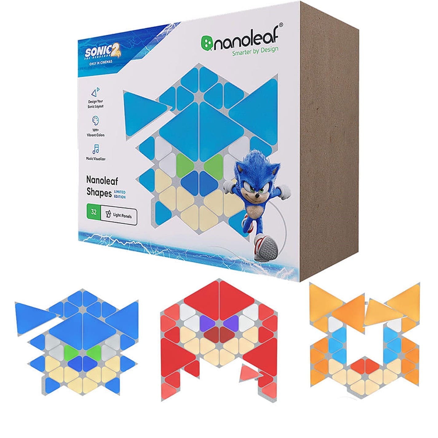 Kit incepatori Nanoleaf Nanoleaf Shapes 32PK Sonic Limited Ed