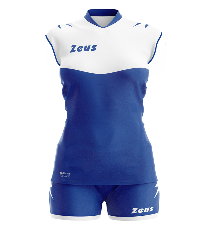 Kit volei Sara Zeus eletric albastru roial alb