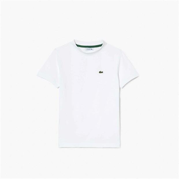 Tricouri sport Tricou cu logo Lacoste Lacoste Basic - Juniors alb