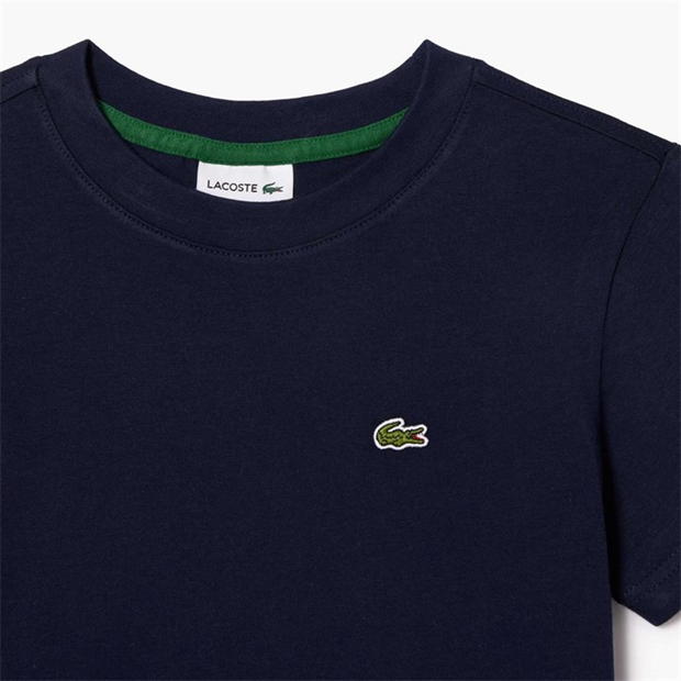 Tricouri sport Tricou cu logo Lacoste Lacoste Basic - Juniors bleumarin