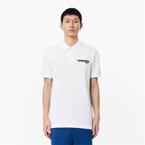 Tricouri Polo Lacoste Logo alb