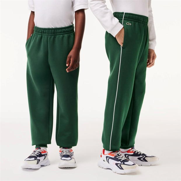 Pantaloni jogging LACOSTE Paris Piqué Juniors verde