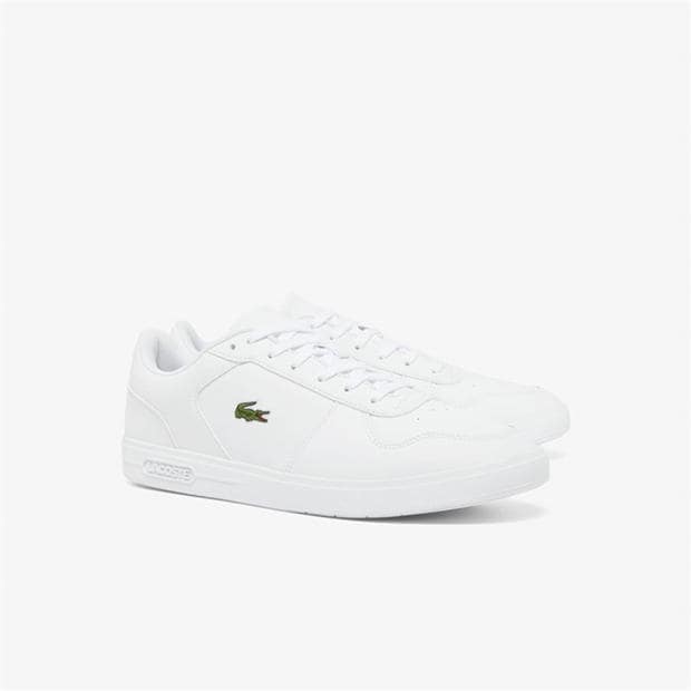 Adidasi sport Lacoste Lace-Up Logo alb 21g