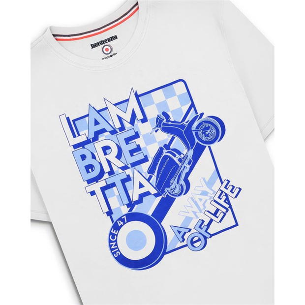 Lambretta Tee alb