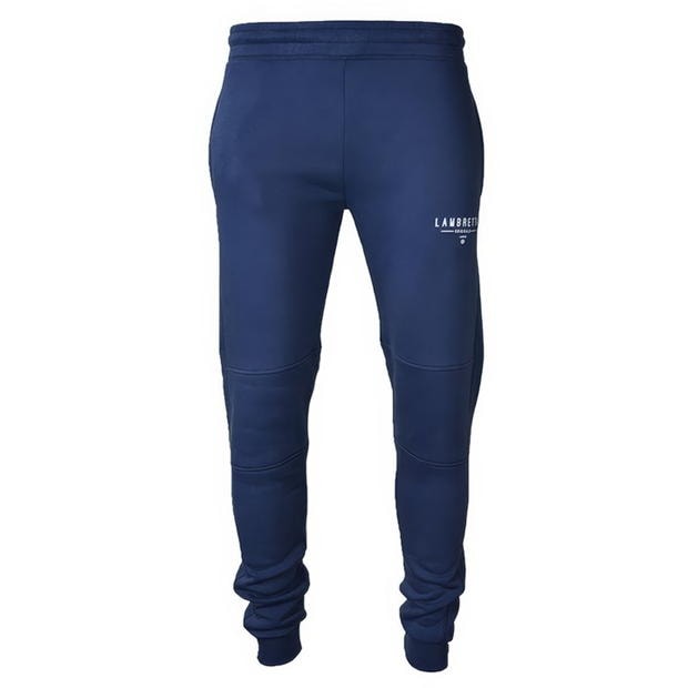 Pantaloni sport slim fit Lambretta pentru barbati bleumarin