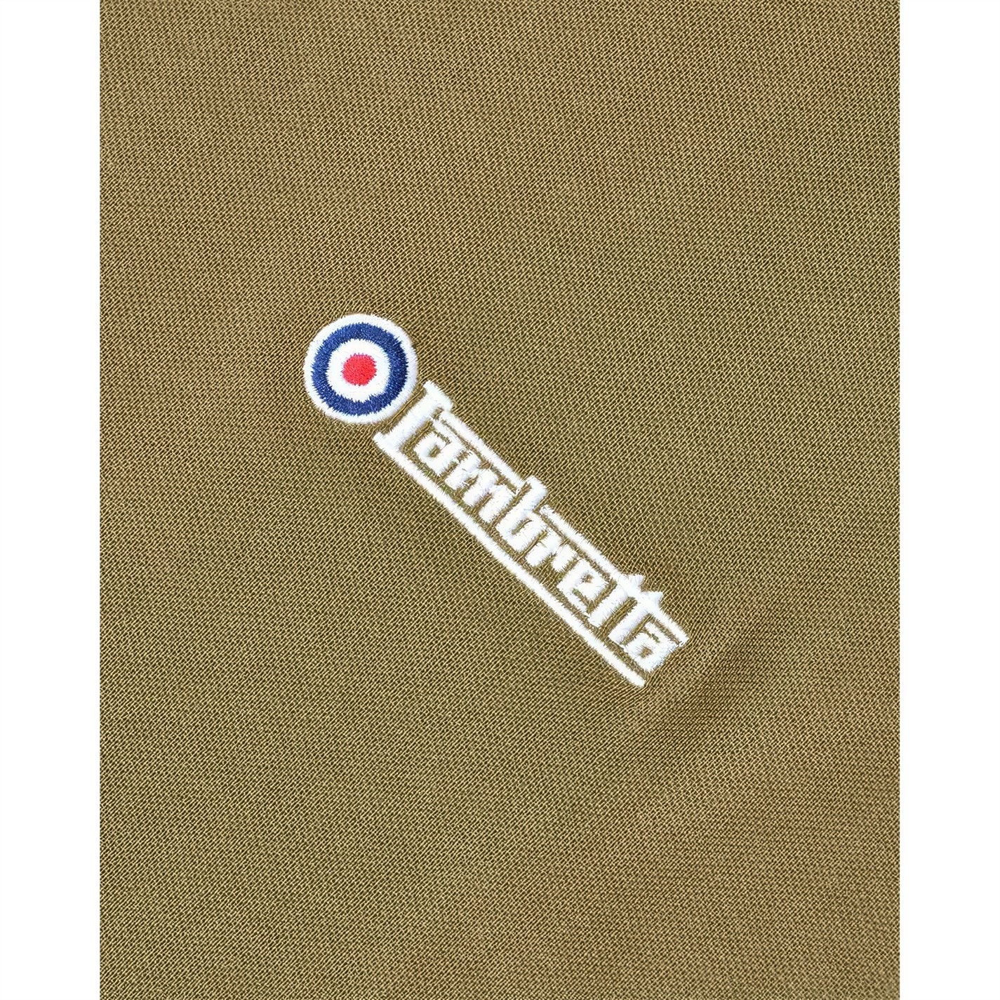 Lambretta Tipped Pique Tee oliv