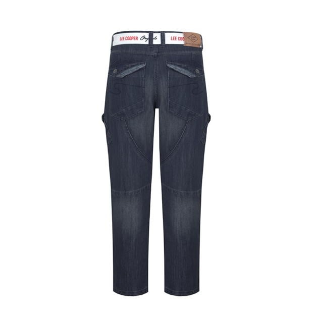 Blugi Lee Cooper cu curea Cargo pentru Barbati negru ii