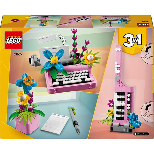 LEGO LEGO Creator 31169 Typewriter cu Flowers Playset