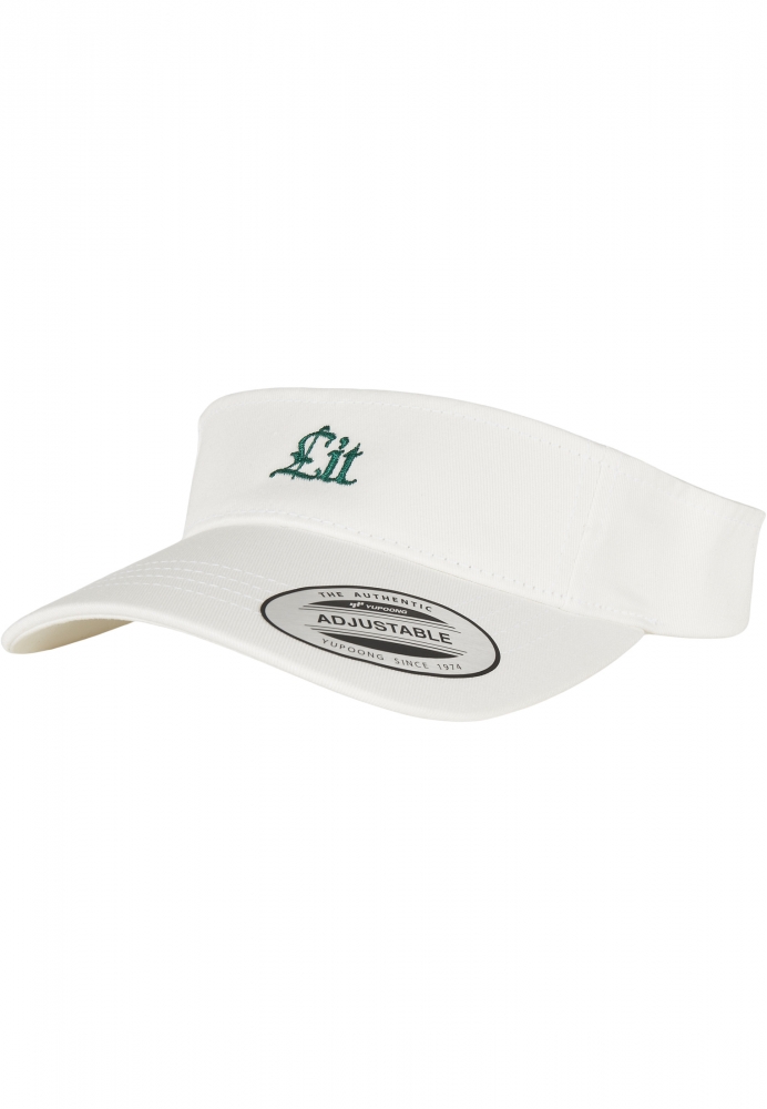 LIT Visor alb Mister Tee