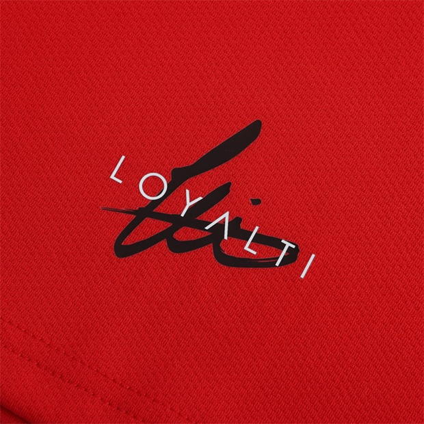 Loyalti baschet Block Logo Vest rosu negru