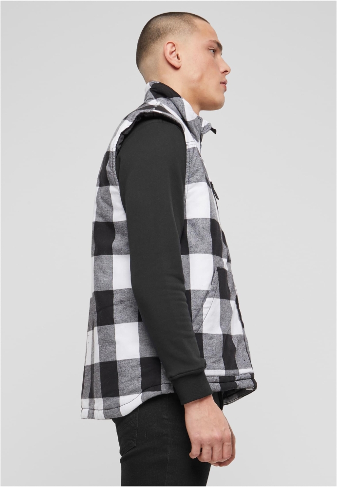 Lumber Vest alb negru Brandit