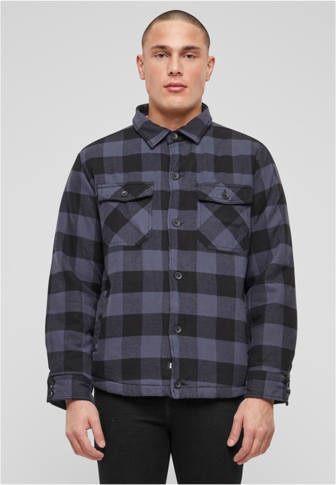 Lumberjacket negru gri Brandit