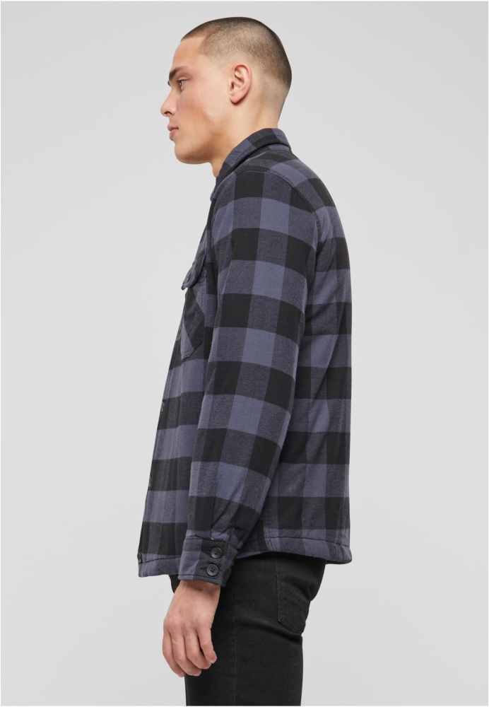 Lumberjacket negru gri Brandit