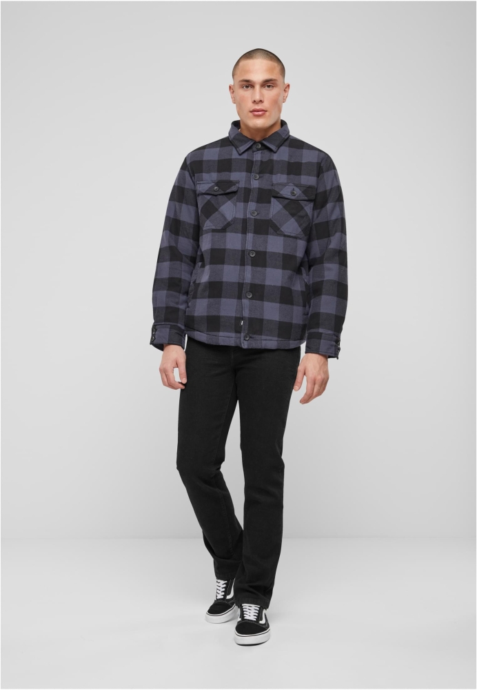 Lumberjacket negru gri Brandit