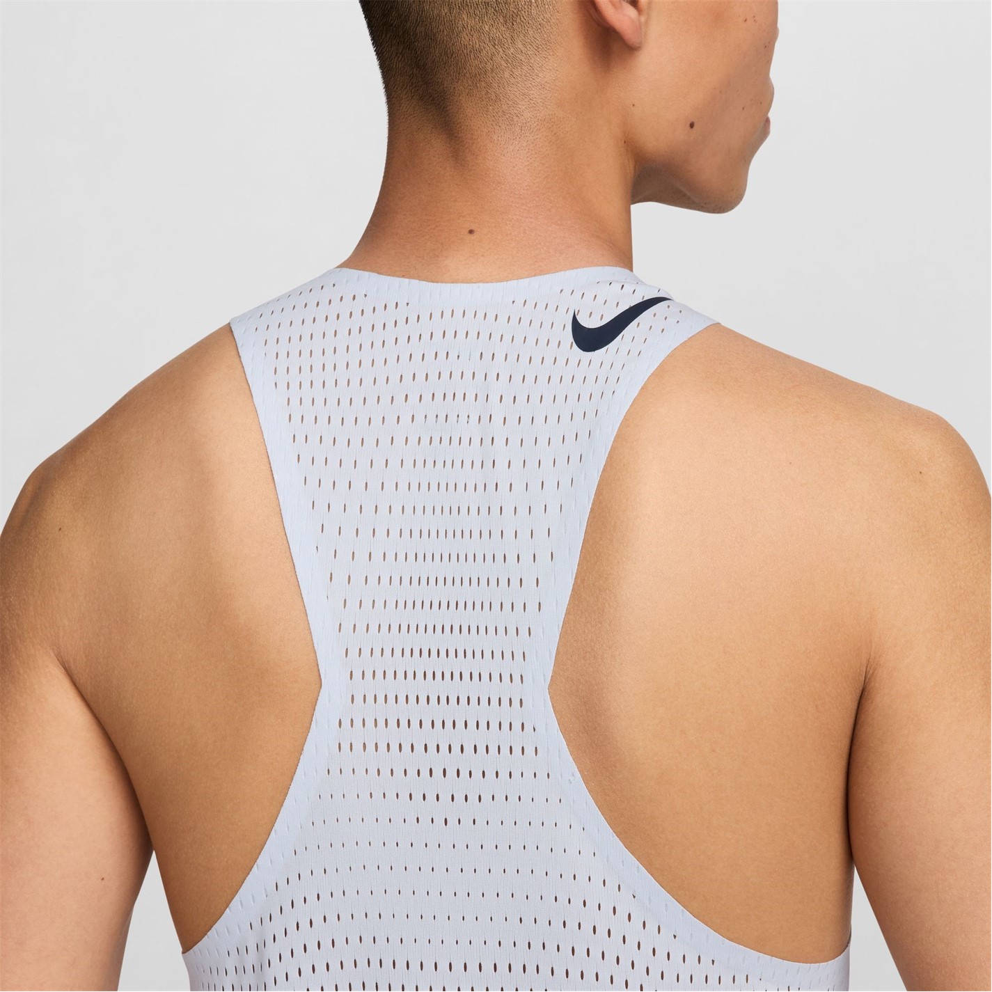 Maiou alergare Nike AeroSwift Dri-FIT ADV pentru Barbati football gri