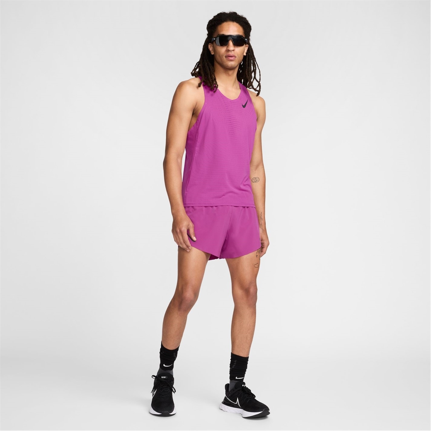 Maiou alergare Nike AeroSwift Dri-FIT ADV pentru Barbati hot fucsia