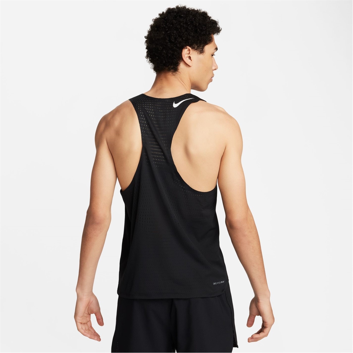 Maiou alergare Nike AeroSwift Dri-FIT ADV pentru Barbati negru