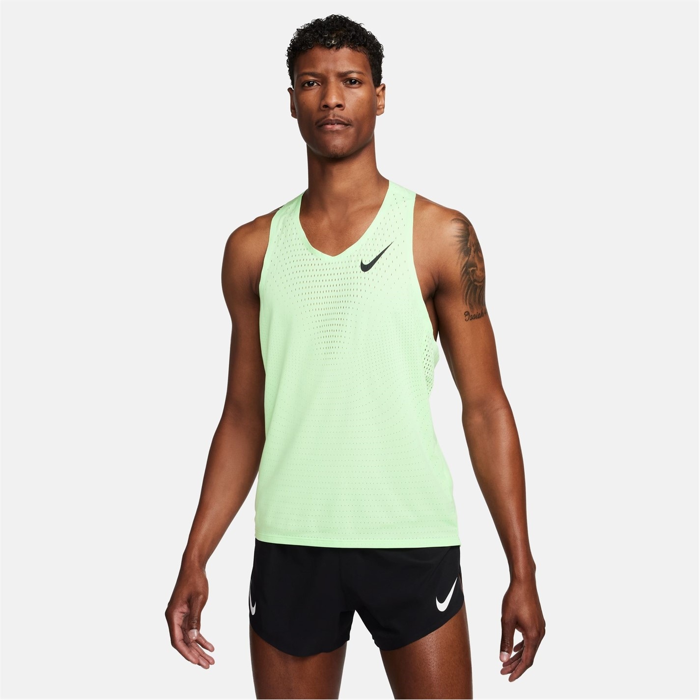 Maiou alergare Nike AeroSwift Dri-FIT ADV pentru Barbati vapor verde