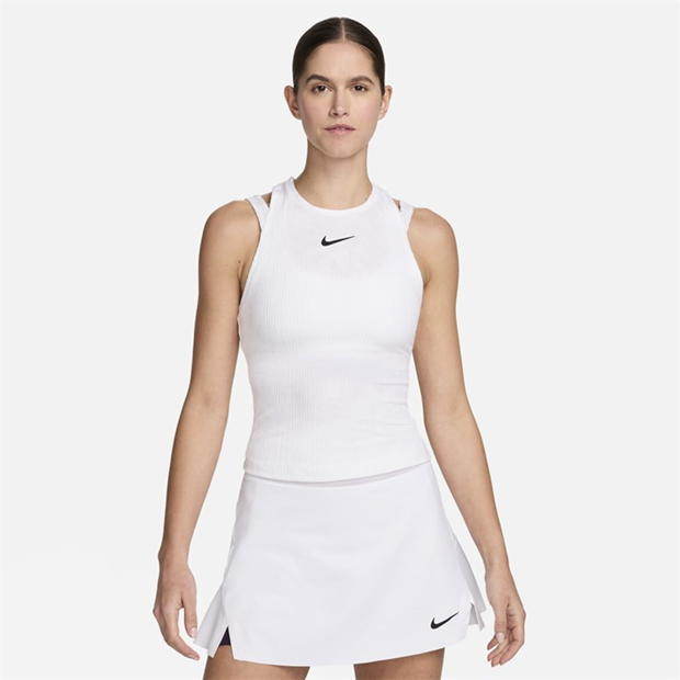 Maiou tenis Nike Slam Dri-FIT Top pentru femei alb auriu