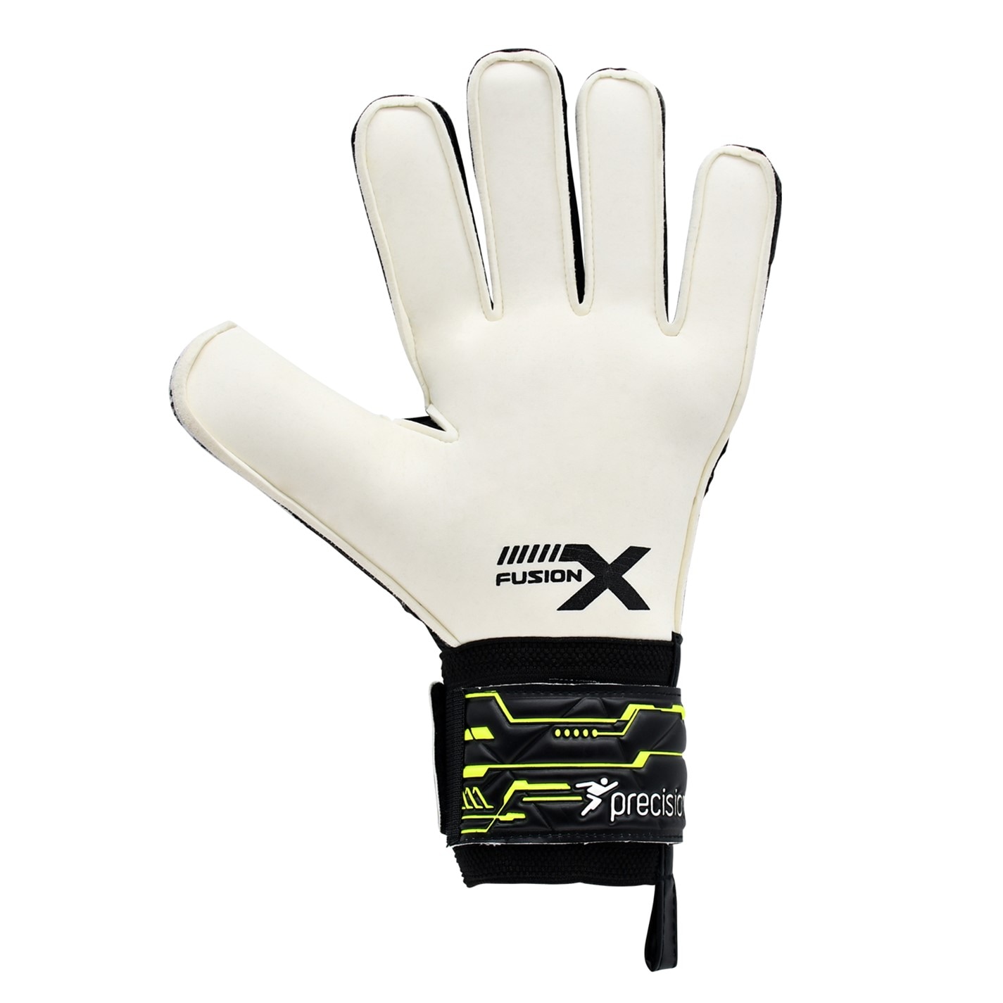 Manusi Precision antrenament Fusion X Flat Cut Finger Protect GK pentru copii negru galben