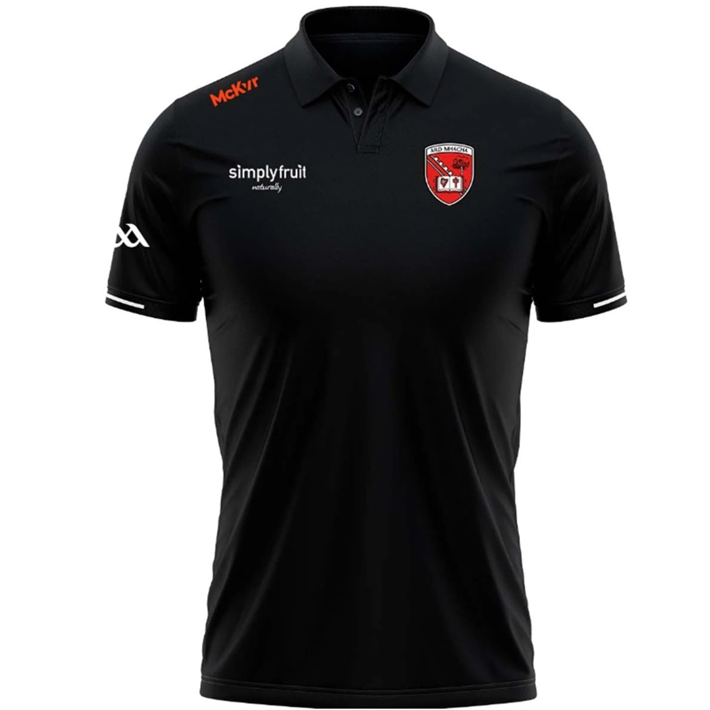 McKeever Sports Armagh Vital Polo Senior negru