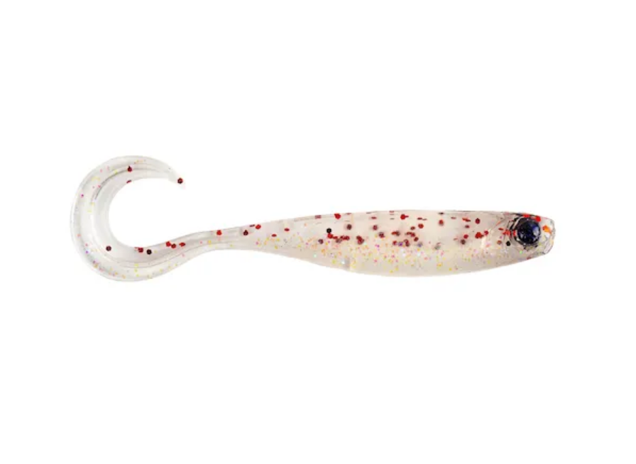 MEZASHI CURLY TAIL MINNOW 9CM CLEAR MAGIC 6BUC PL MUSTAD