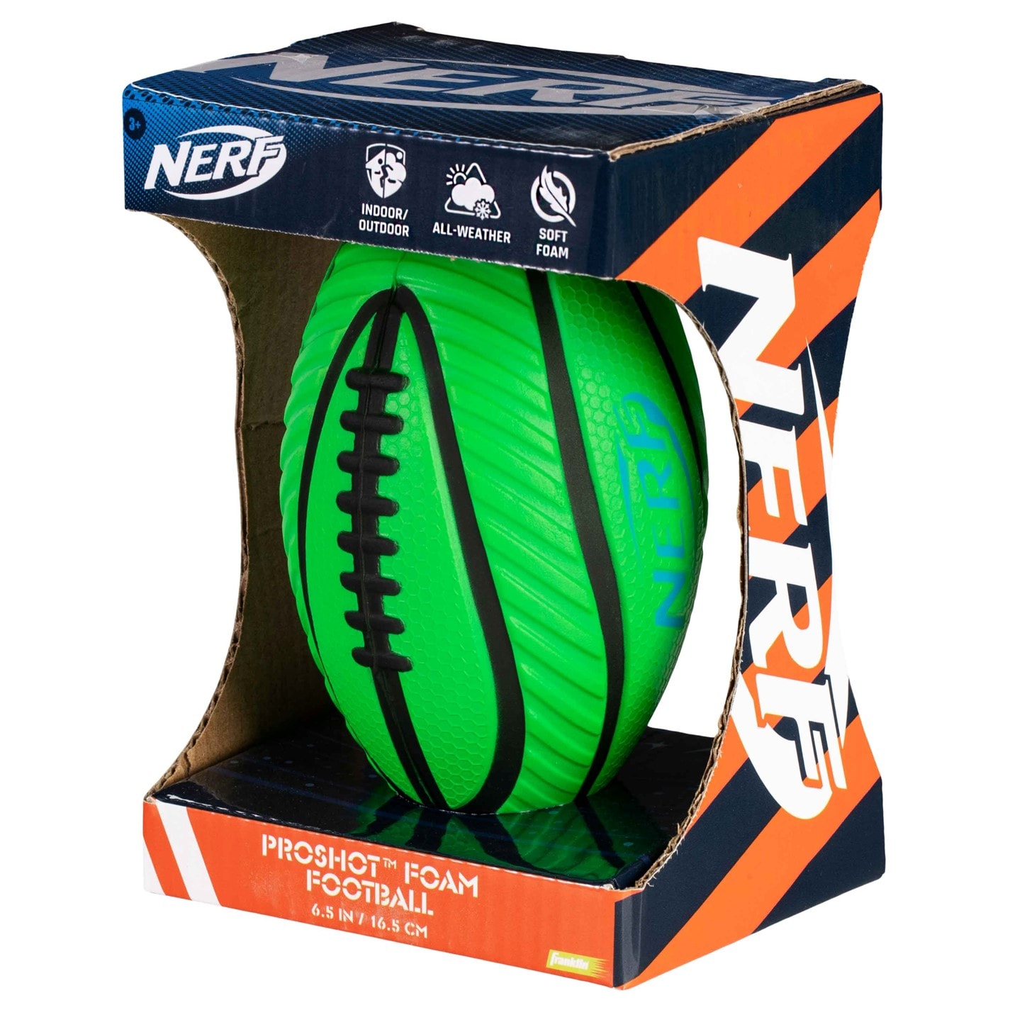 Minge fotbal american Nerf Spiral Grip Foam portocaliu