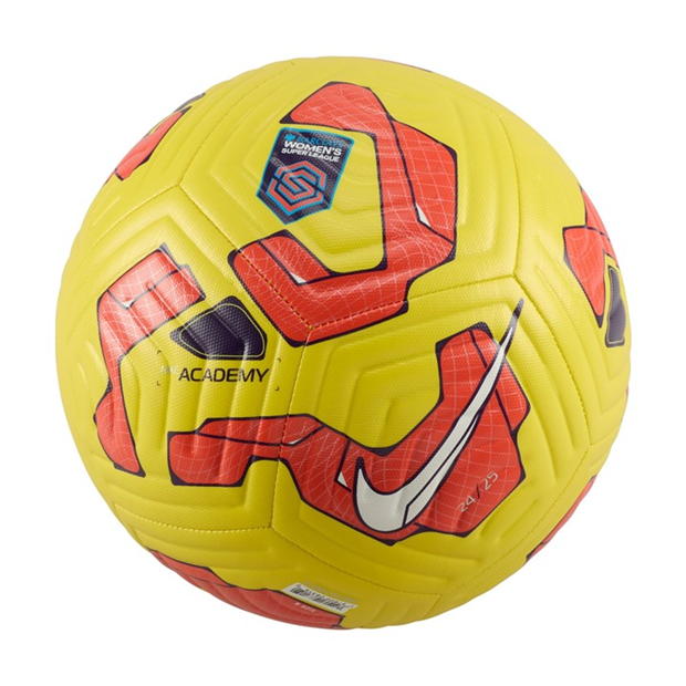 Minge fotbal Nike Super League Academy 2024 2025 pentru femei galben rosu