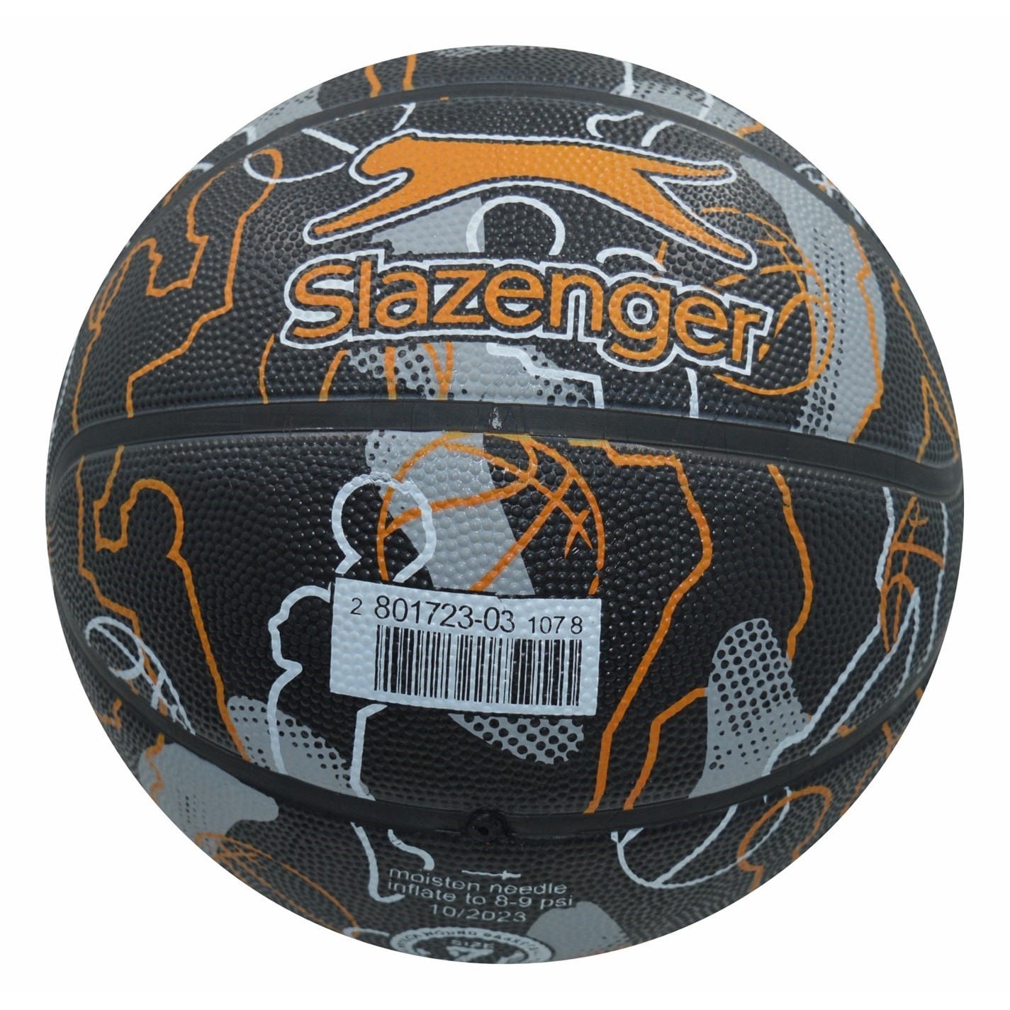 Mingi de Baschet Slazenger 44 negru gri