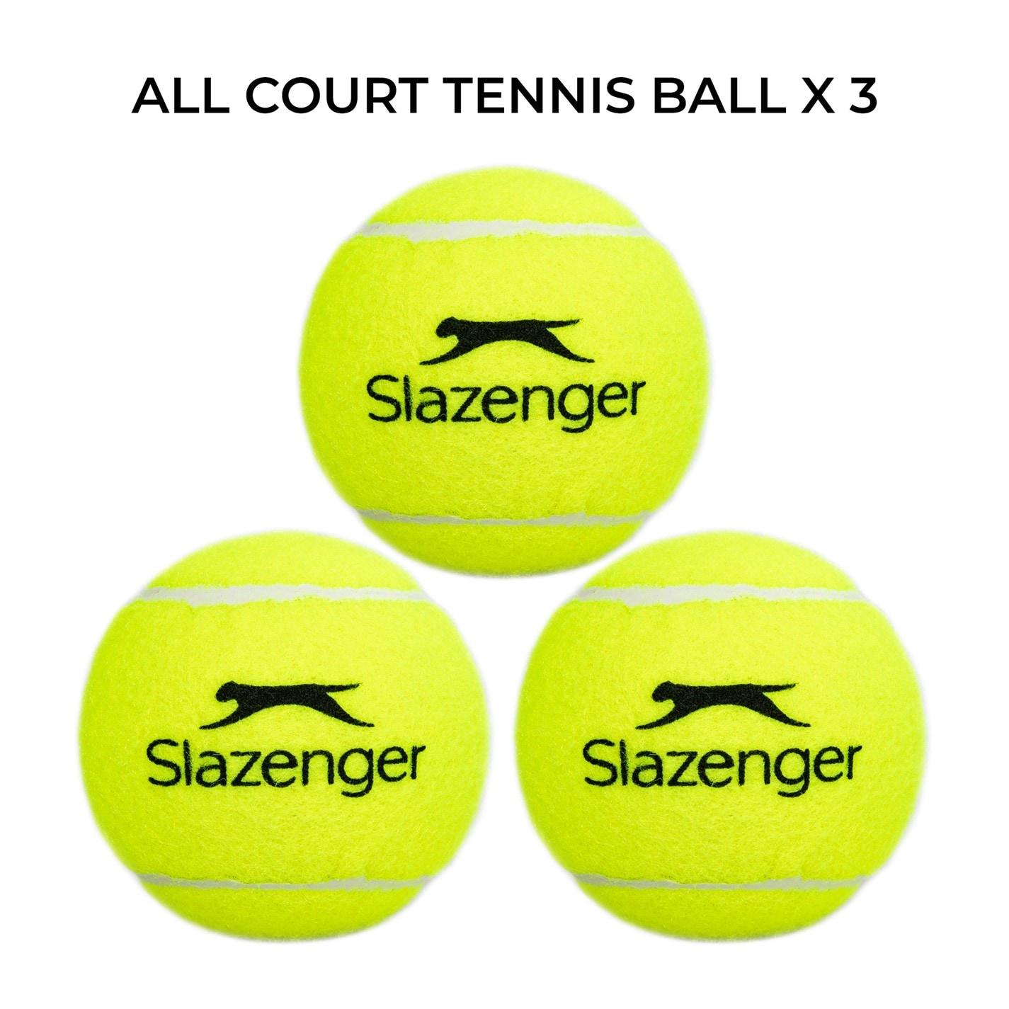 Mingi de tenis Slazenger Club toate suprafetele galben