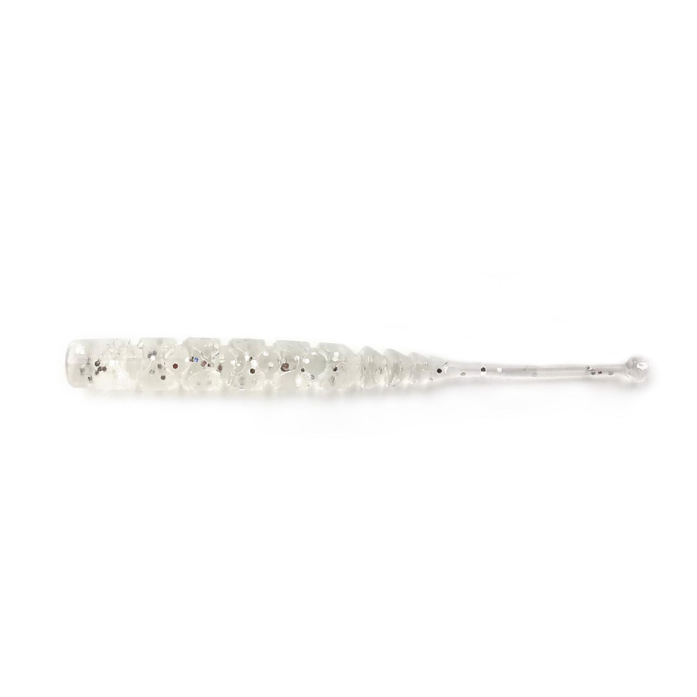 NALUCA AJI MICRO PLU 5CM CLEAR argintiu GLITTER MUSTAD