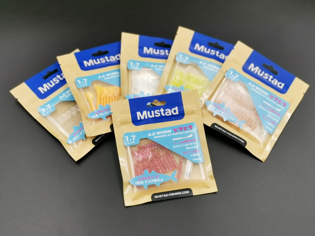 NALUCA AJI MICRO PLU 5CM CLEAR rosu GLITTER MUSTAD