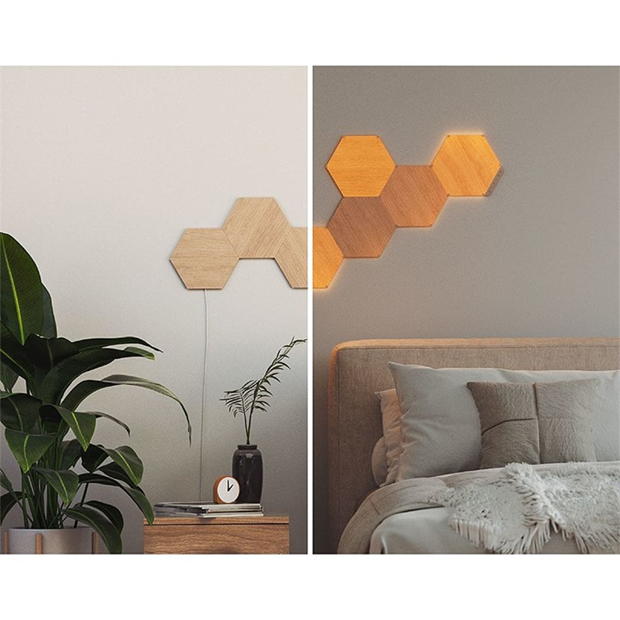 Nanoleaf Nanoleaf Elements Hexagons Expansion . multicolor format and universal