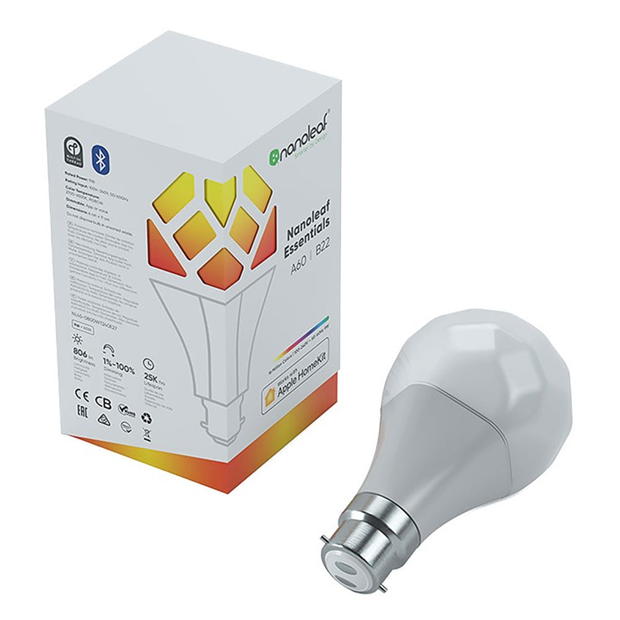 Nanoleaf Nanoleaf Essentials Smart Bulb - B22 multicolor format and universal