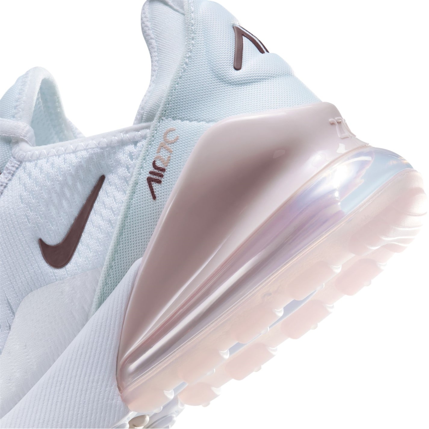 Nike Air Max 270 Big Shoes pentru Copii alb visiniu