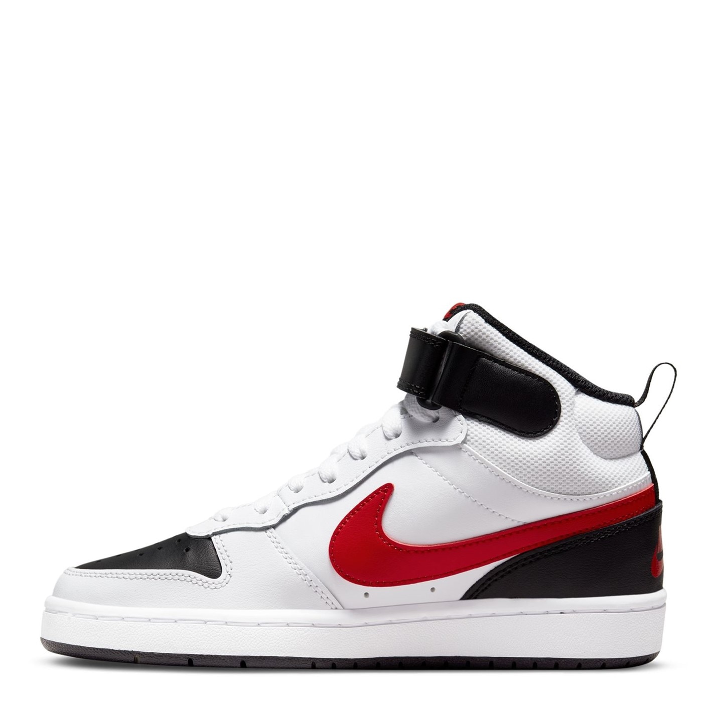 Nike Court Borough Mid 2 Big Shoe pentru Copii alb rosu negru