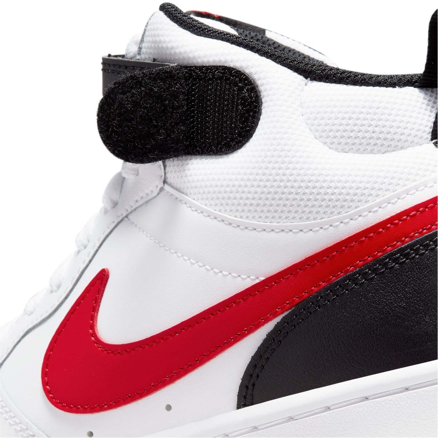 Nike Court Borough Mid 2 Big Shoe pentru Copii alb rosu negru