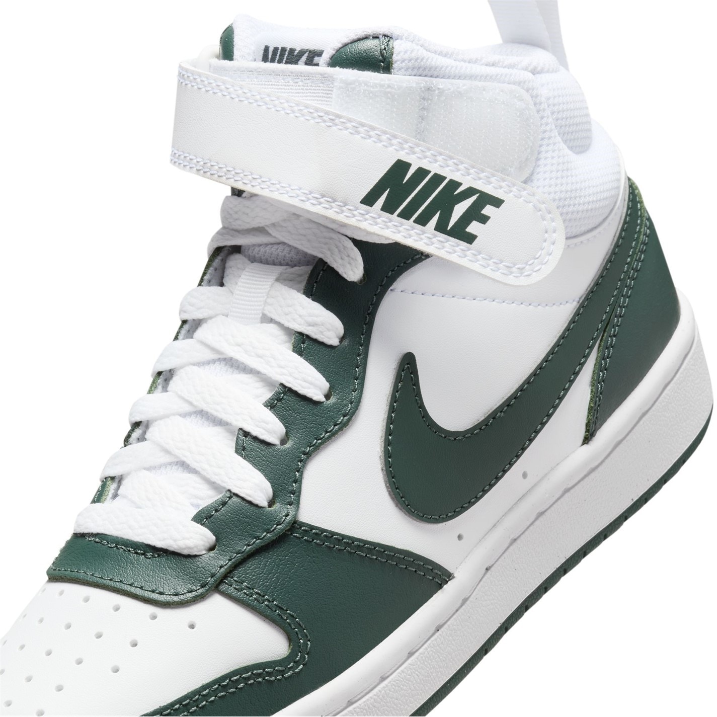 Nike Court Borough Mid 2 Big Shoe pentru Copii alb verde