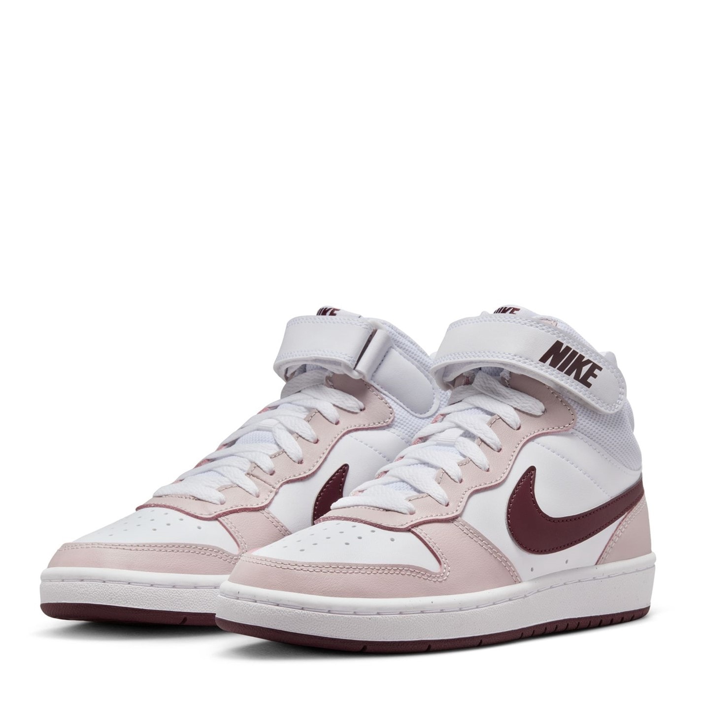 Nike Court Borough Mid 2 Big Shoes pentru Copii alb mov